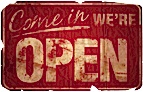 Come in, We're Open!